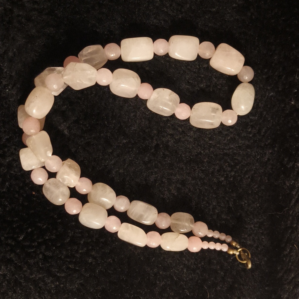 Genuine Rose Quartz Necklace